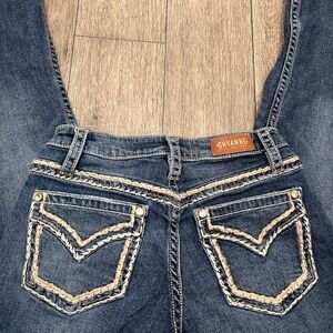 Shyanne Women's Dark Blue Boot Cut Jeans